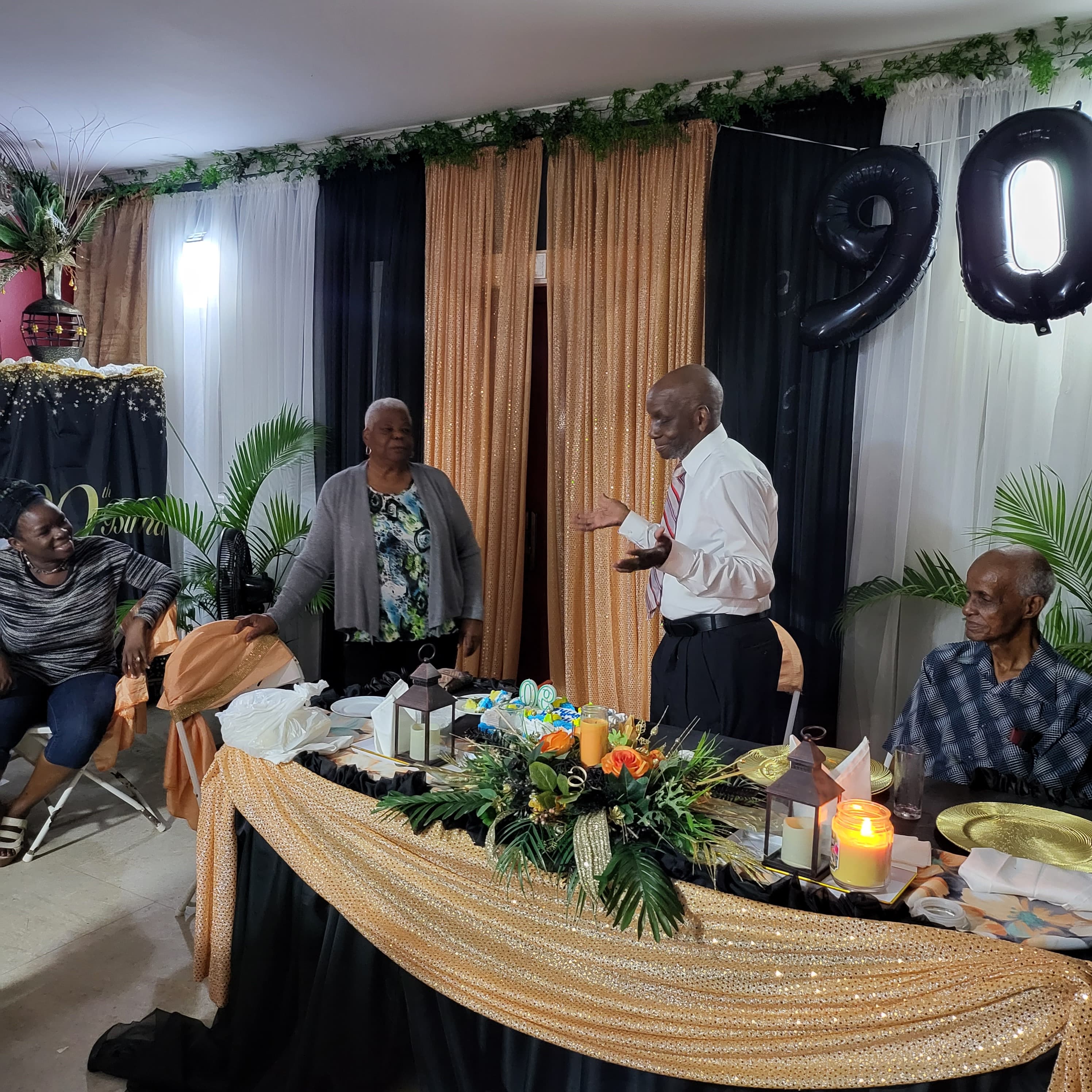 A vibrant birthday celebration by the pool