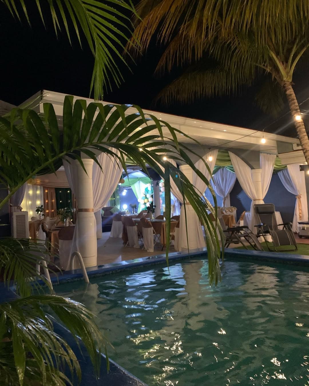 Guests mingling at a resort event