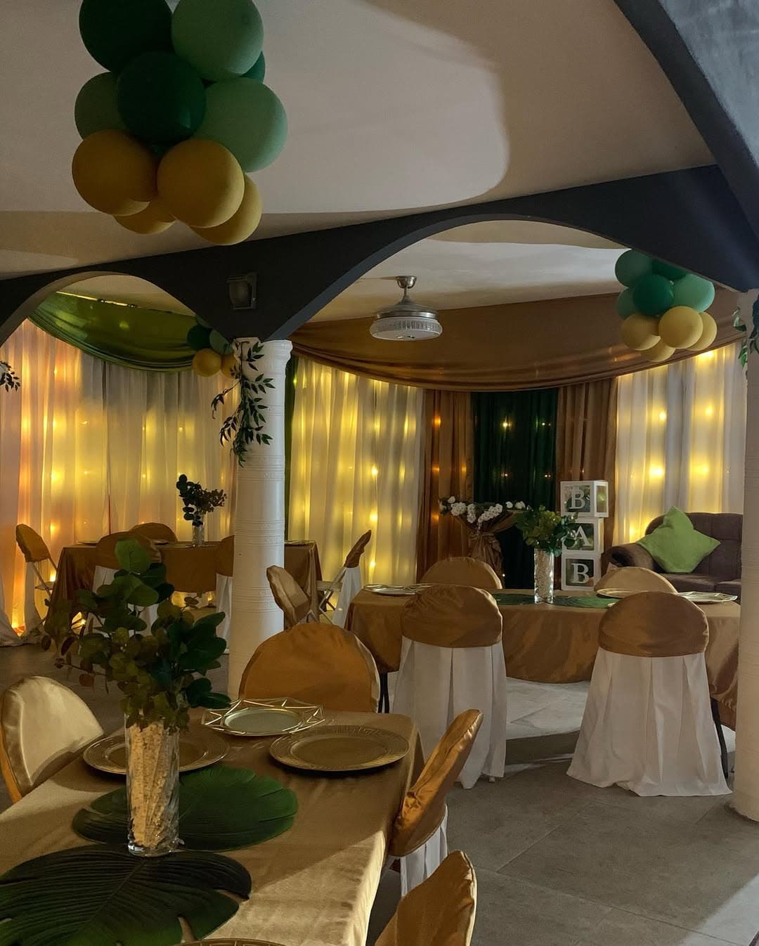 Close-up of elegant table setting